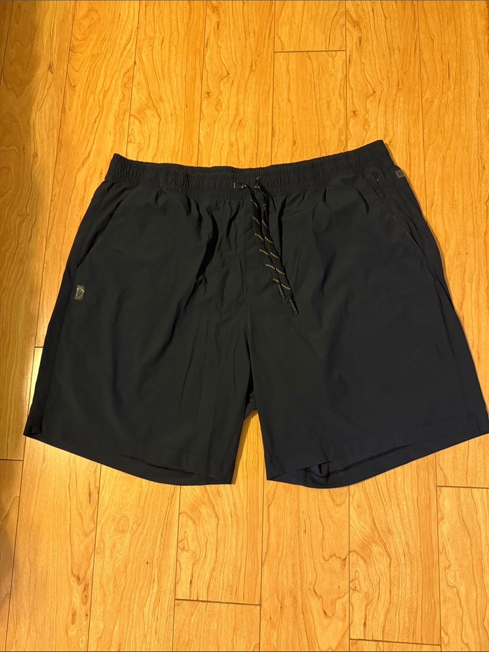 Men's Dark Blue  Athletic Shorts with Drawstring